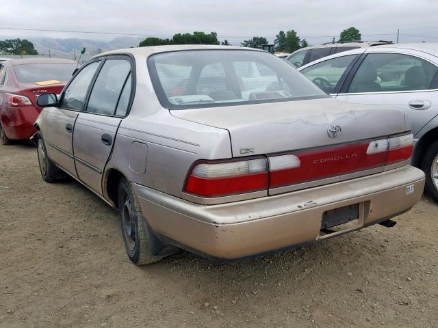 JT2BB02E0T0109129 - 1996 TOYOTA COROLLA DX CREAM photo 3