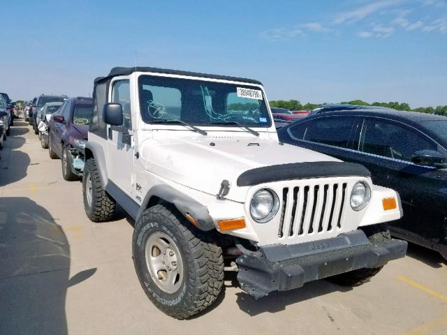 1J4FA29155P366768 - 2005 JEEP WRANGLER / WHITE photo 1