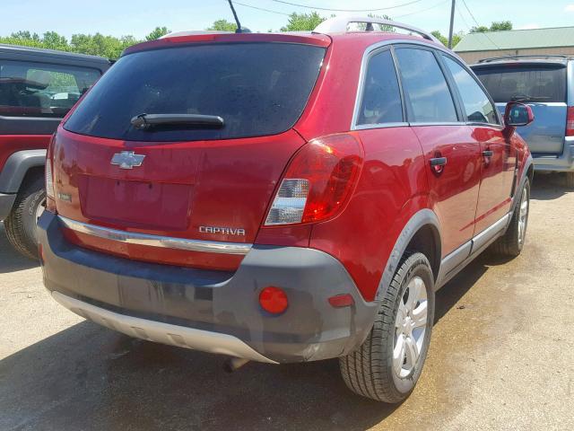 3GNAL2EK7ES539630 - 2014 CHEVROLET CAPTIVA LS 红色 照片 4