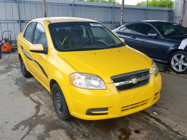 KL1TD56E89B378934 - 2009 CHEVROLET AVEO LS YELLOW photo 1