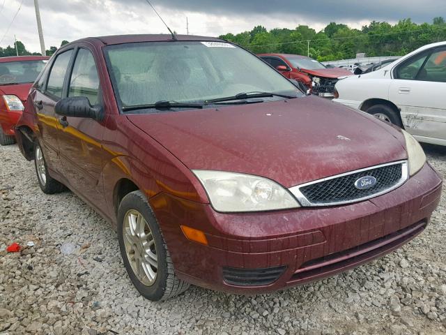 1FAFP34N47W237505 - 2007 FORD FOCUS ZX4 MAROON photo 1