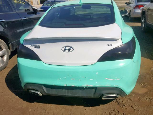 KMHHT6KJ5FU128413 - 2015 HYUNDAI GENESIS CO TWO TONE photo 9