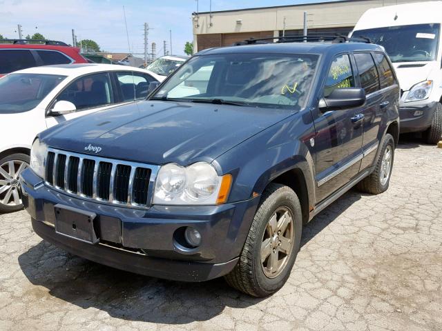 1J8HR58P97C562407 - 2007 JEEP GRAND CHER GRAY photo 2