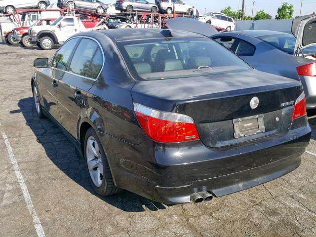 WBANE53556CK86329 - 2006 BMW 525 I BLACK photo 3