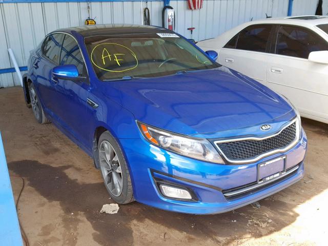 5XXGR4A69FG383197 - 2015 KIA OPTIMA SX BLUE photo 1