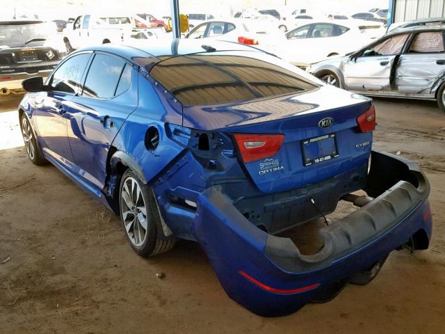 5XXGR4A69FG383197 - 2015 KIA OPTIMA SX BLUE photo 3