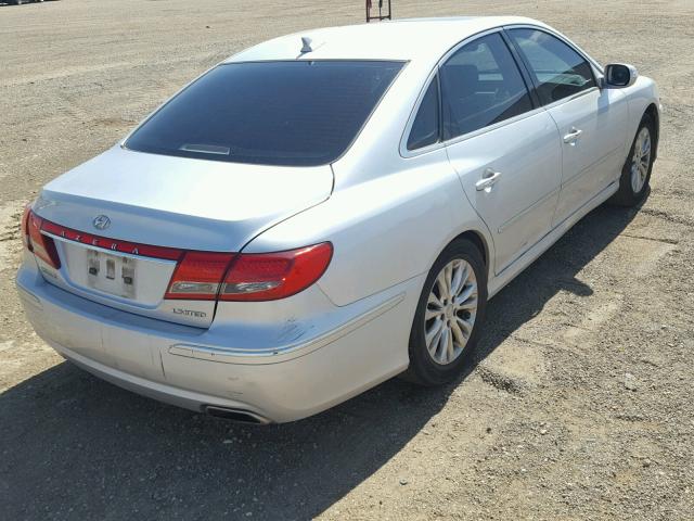 KMHFC4DF7BA552935 - 2011 HYUNDAI AZERA GLS SILVER photo 4