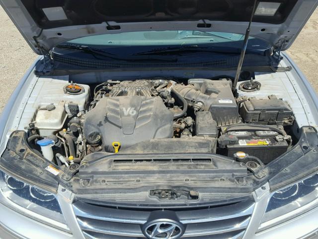 KMHFC4DF7BA552935 - 2011 HYUNDAI AZERA GLS SILVER photo 7