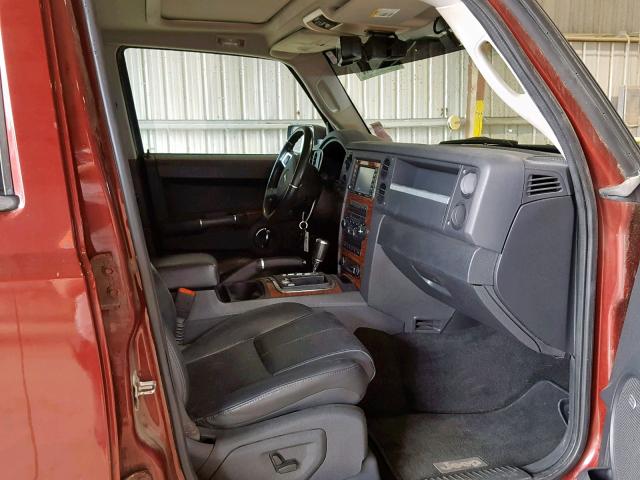 1J8HG582X8C182651 - 2008 JEEP COMMANDER BURGUNDY photo 5