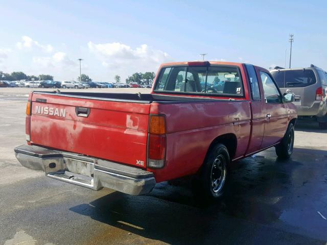 1N6SD16SXRC404119 - 1994 NISSAN TRUCK KING RED photo 4