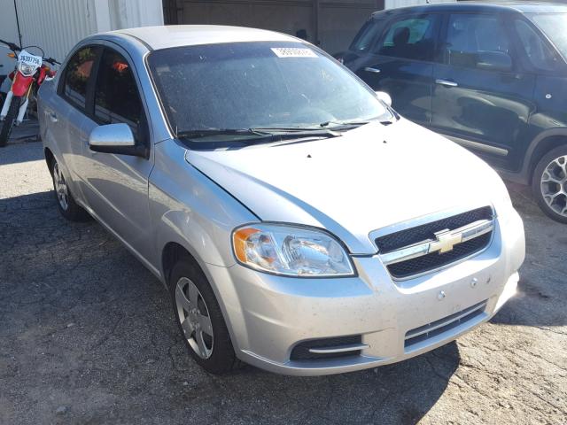 KL1TD5DE1BB133093 - 2011 CHEVROLET AVEO LS SILVER photo 1