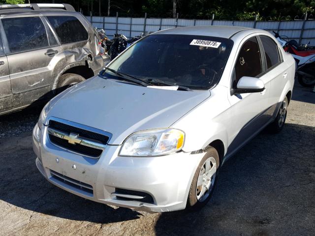 KL1TD5DE1BB133093 - 2011 CHEVROLET AVEO LS SILVER photo 2