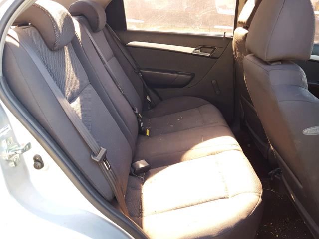 KL1TD5DE1BB133093 - 2011 CHEVROLET AVEO LS SILVER photo 6