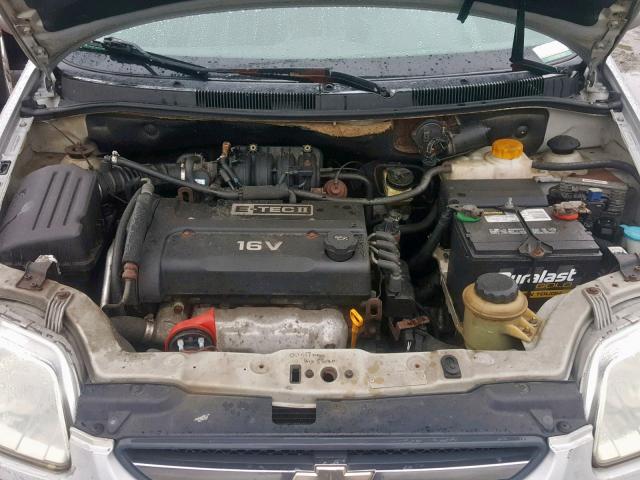 KL1TD66686B547425 - 2006 CHEVROLET AVEO BASE Gümüş foto 7