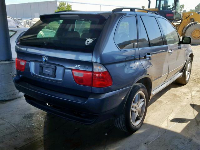 5UXFB33533LH41499 - 2003 BMW X5 4.4I GRAY photo 4