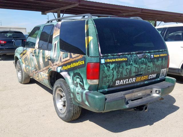 1GNCS13W1Y2229808 - 2000 CHEVROLET BLAZER GRAY photo 3