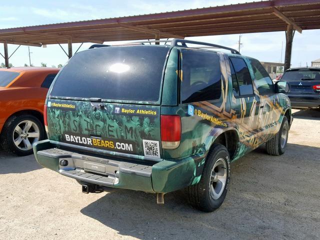 1GNCS13W1Y2229808 - 2000 CHEVROLET BLAZER GRAY photo 4