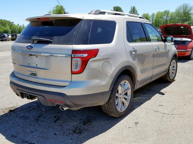 1FMHK7F82BGA35650 - 2011 FORD EXPLORER L TAN photo 4