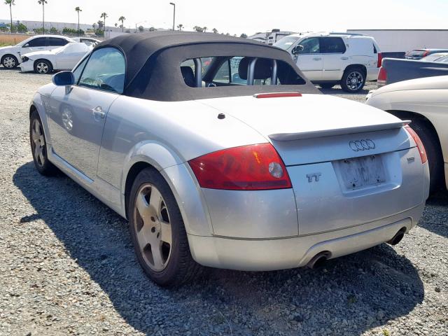 TRUUT28N411045917 - 2001 AUDI TT QUATTRO GRAY photo 3