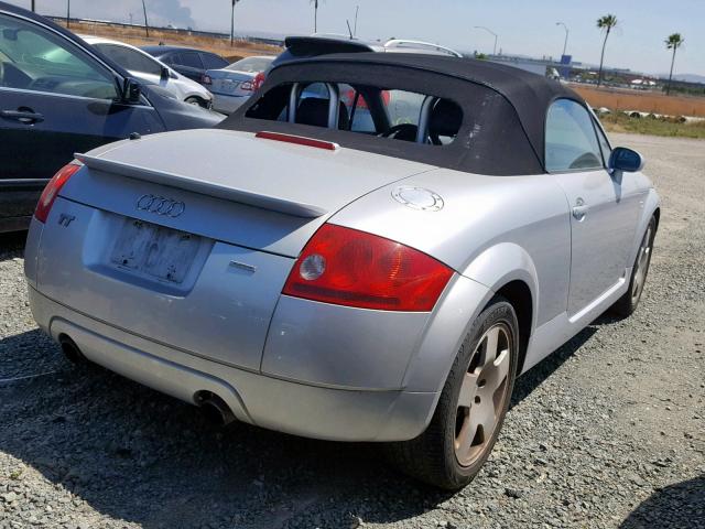 TRUUT28N411045917 - 2001 AUDI TT QUATTRO GRAY photo 4