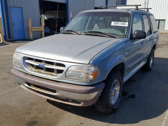 1FMDU34X7TZA18411 - 1996 FORD EXPLORER GREEN photo 2