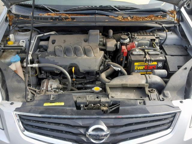 3N1AB6AP0CL729204 - 2012 NISSAN SENTRA 2.0 SILVER photo 7