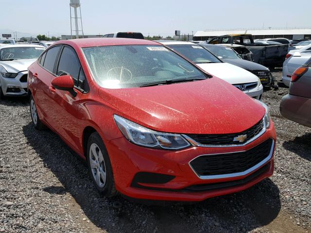 1G1BC5SM5H7225572 - 2017 CHEVROLET CRUZE LS RED photo 1