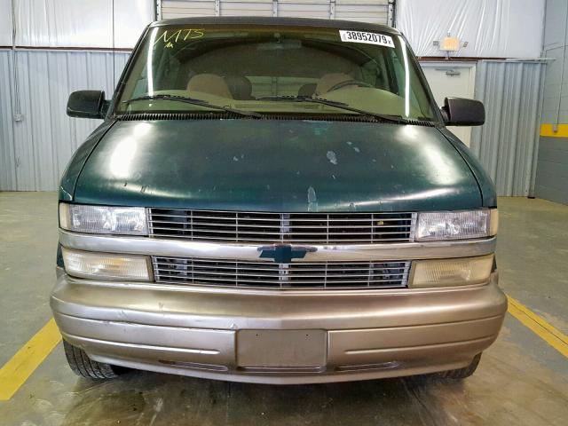 1GNDM19W2VB183813 - 1997 CHEVROLET ASTRO GREEN photo 9