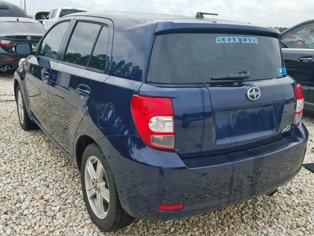 JTKKU10448J023141 - 2008 SCION XD BLUE photo 3