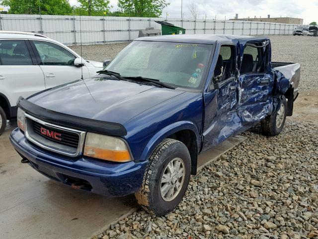 1GTDT13X44K110485 - 2004 GMC SONOMA BLUE photo 2