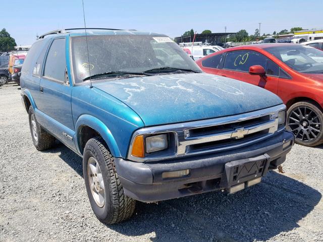 1GNCT18WXSK259550 - 1995 CHEVROLET BLAZER GREEN photo 1