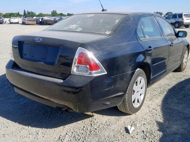 3FAHP06Z97R210570 - 2007 FORD FUSION S BLACK photo 4