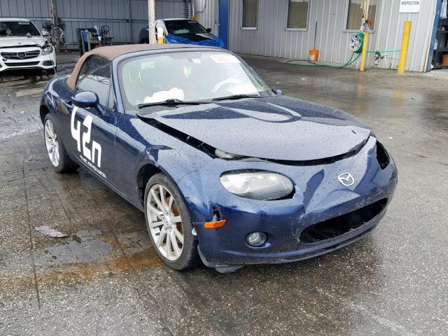 JM1NC25F270128935 - 2007 MAZDA MX-5 MIATA BLUE photo 1