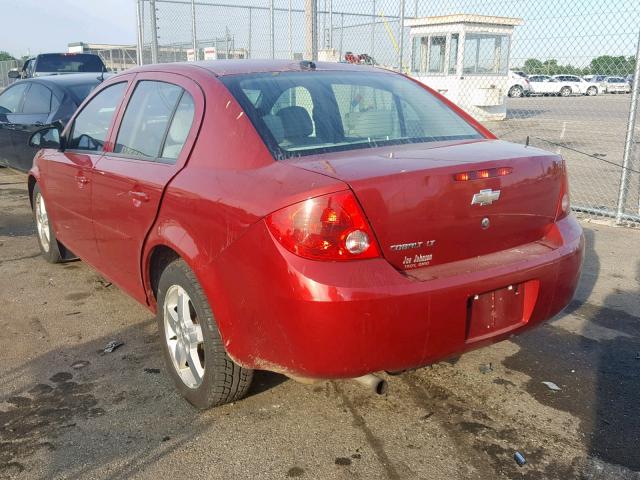 1G1AF5F58A7120813 - 2010 CHEVROLET COBALT 2LT RED photo 3