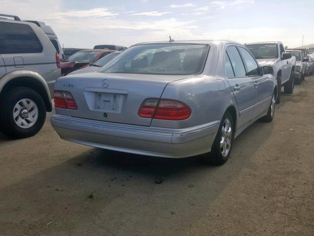 WDBJF65J52B399579 - 2002 MERCEDES-BENZ E 320 SILVER photo 4