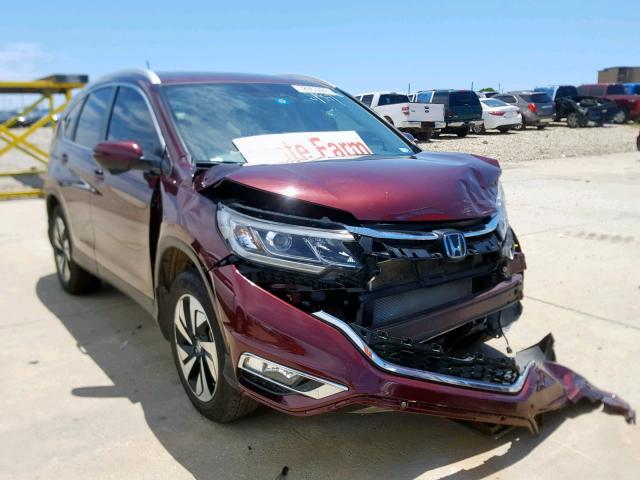 5J6RM4H91GL096830 - 2016 HONDA CR-V TOURI BURGUNDY photo 1