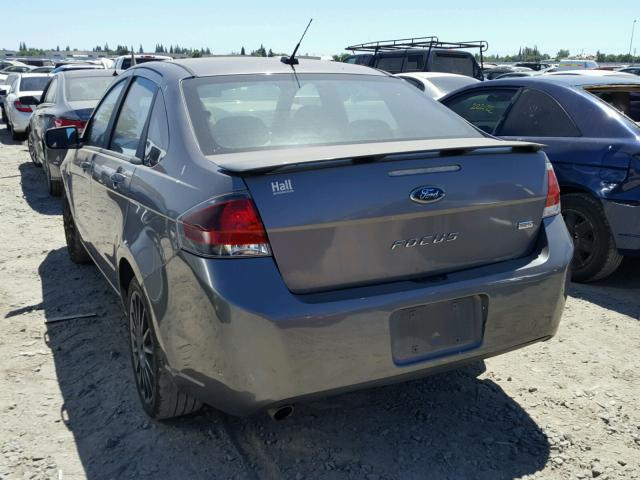 1FAHP3GN0AW271078 - 2010 FORD FOCUS SES GRAY photo 3