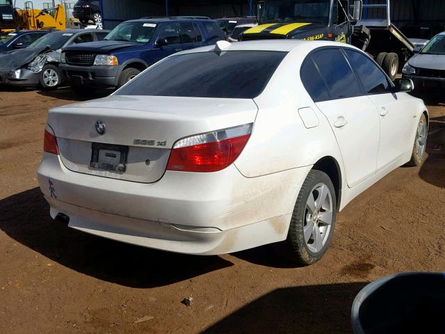WBANF33547CW71447 - 2007 BMW 525 XI WHITE photo 4