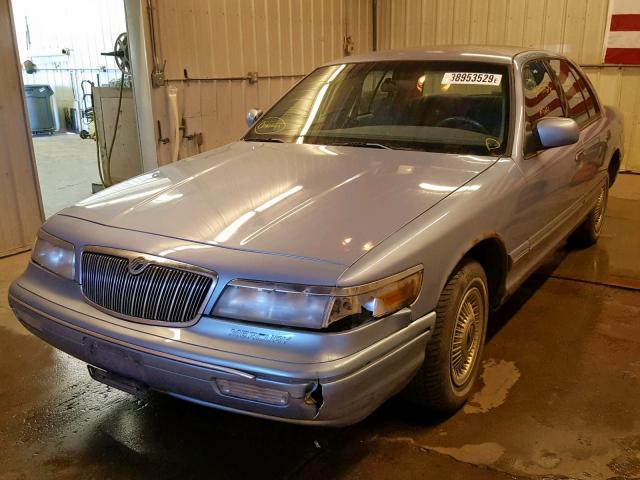 2MELM74W5VX723200 - 1997 MERCURY GRAND MARQ BLUE photo 2