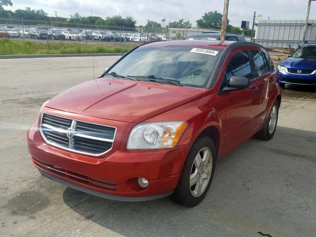 1B3HB48B07D505034 - 2007 DODGE CALIBER SX RED photo 2