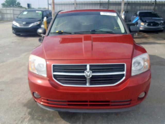 1B3HB48B07D505034 - 2007 DODGE CALIBER SX RED photo 9