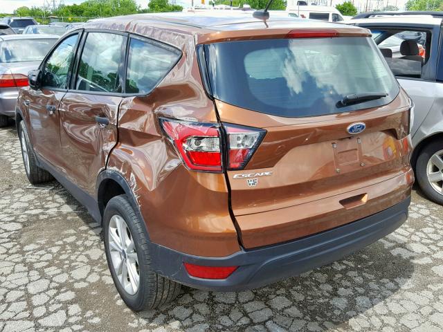 1FMCU0F73HUB75025 - 2017 FORD ESCAPE S BROWN photo 3