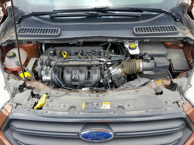 1FMCU0F73HUB75025 - 2017 FORD ESCAPE S BROWN photo 7