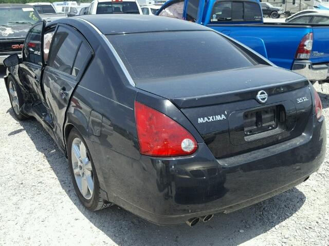 1N4BA41EX4C909168 - 2004 NISSAN MAXIMA SE BLACK photo 3