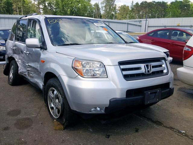 5FNYF18308B040467 - 2008 HONDA PILOT SE SILVER photo 1