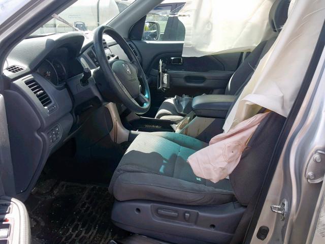 5FNYF18308B040467 - 2008 HONDA PILOT SE SILVER photo 5