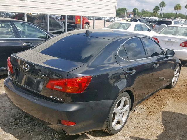 JTHBK262672028020 - 2007 LEXUS IS 250 BLACK photo 4