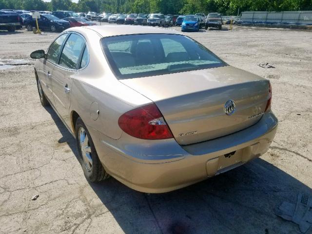 2G4WD562251282380 - 2005 BUICK LACROSSE C GOLD photo 3