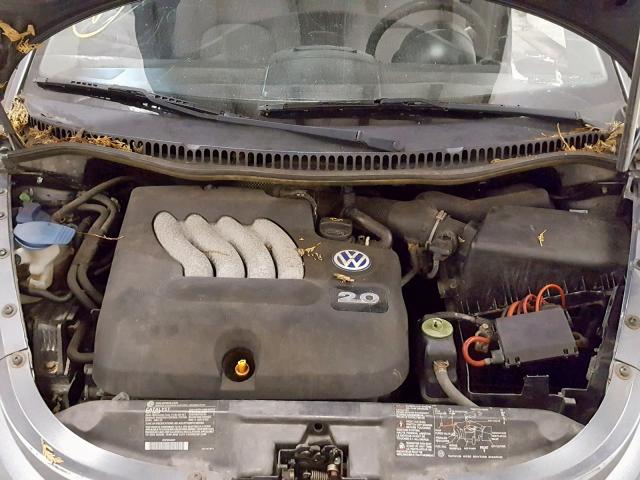 3VWCK21C33M443950 - 2003 VOLKSWAGEN NEW BEETLE ნაცრისფერი ფოტო 7