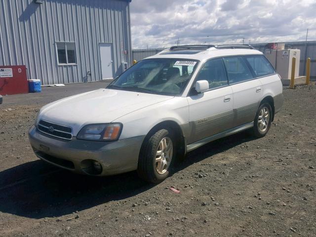 4S3BH686XY6657894 - 2000 SUBARU LEGACY OUT WHITE photo 2